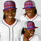 Afro Haiti Christmas Baseball Net Cap Jwaye Nwel Ayiti Neg Marron Veve Vodou - African Pride