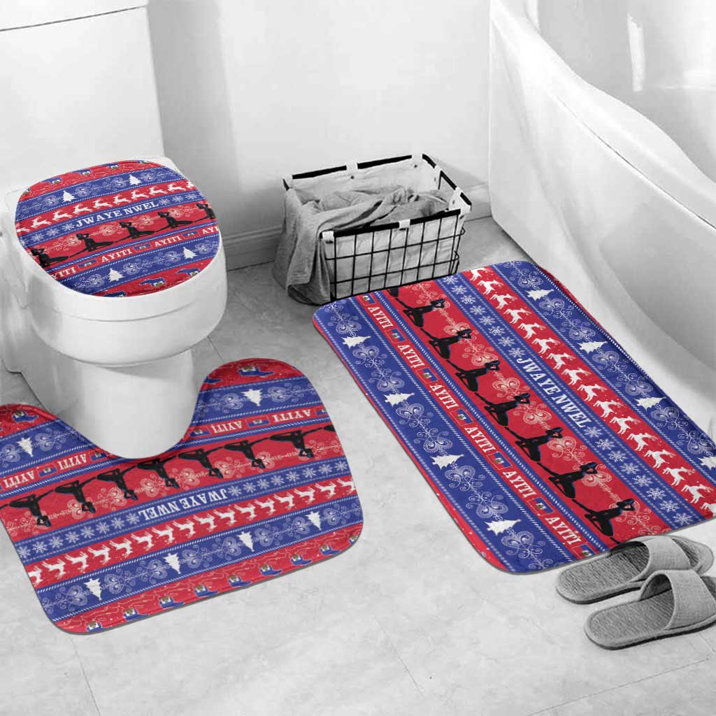Haiti Christmas Bathroom Set Jwaye Nwel Ayiti Neg Marron Veve Vodou