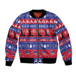 Afro Haiti Christmas Bomber Jacket Jwaye Nwel Ayiti Neg Marron Veve Vodou - African Pride