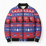 Haiti Christmas Bomber Puffer Jacket Jwaye Nwel Ayiti Neg Marron Veve Vodou