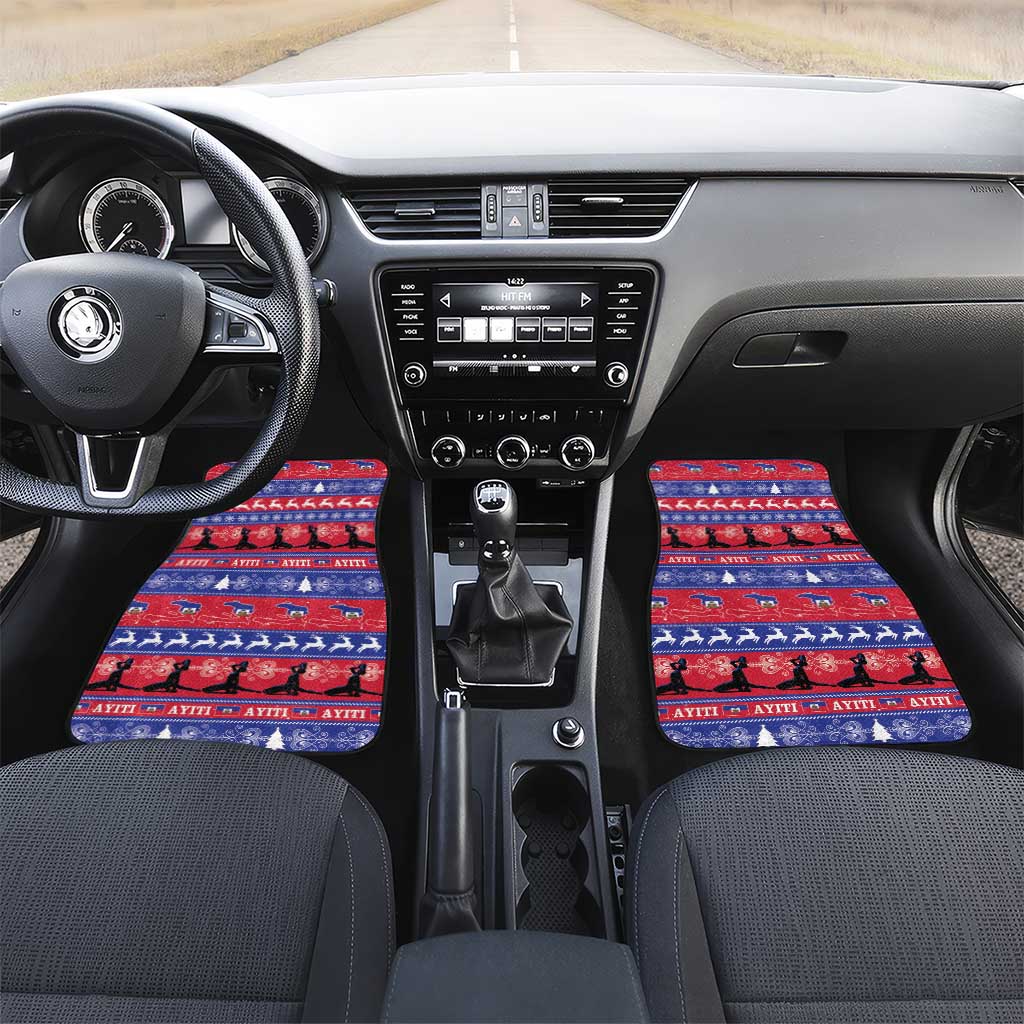 Afro Haiti Christmas Car Mats Jwaye Nwel Ayiti Neg Marron Veve Vodou - African Pride