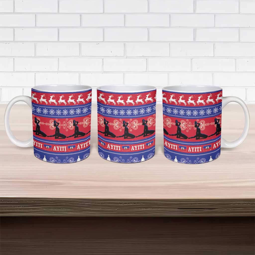 Haiti Christmas Ceramic Mug Jwaye Nwel Ayiti Neg Marron Veve Vodou