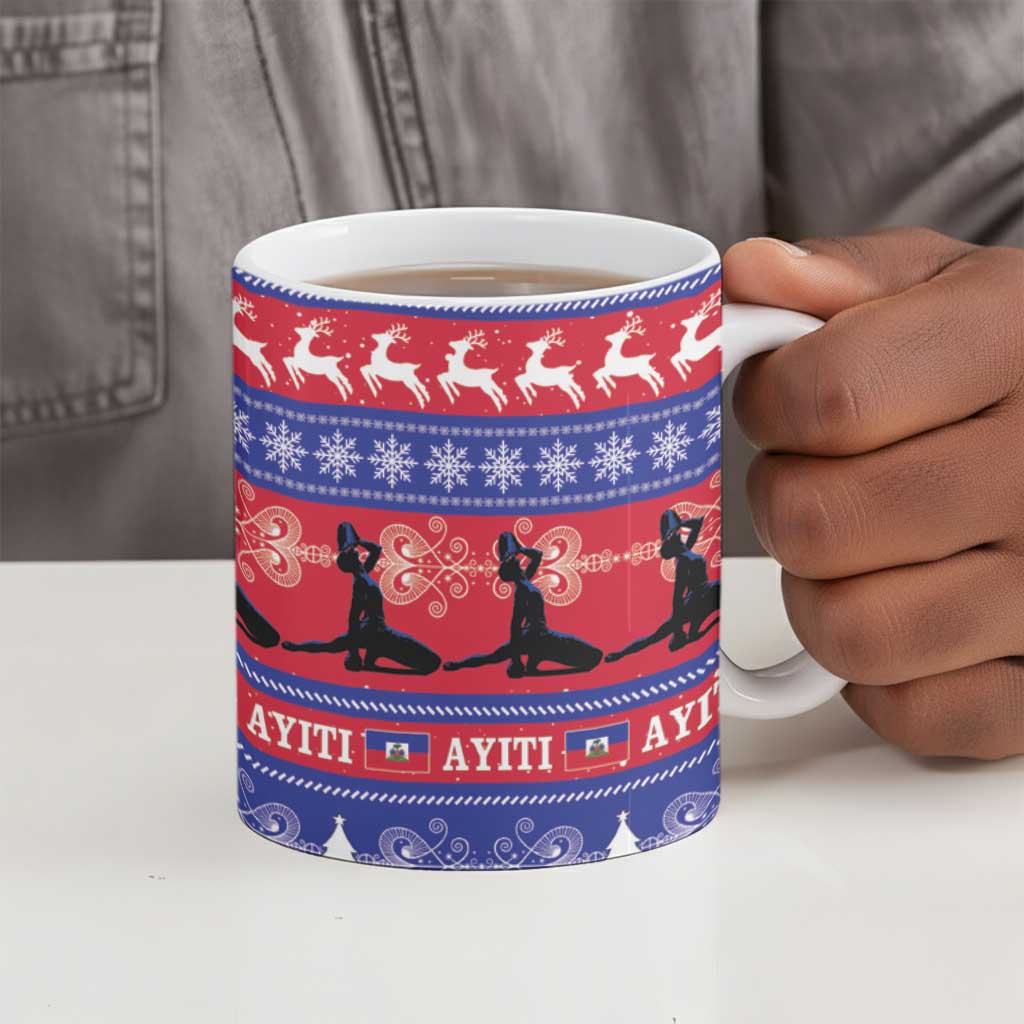 Haiti Christmas Ceramic Mug Jwaye Nwel Ayiti Neg Marron Veve Vodou