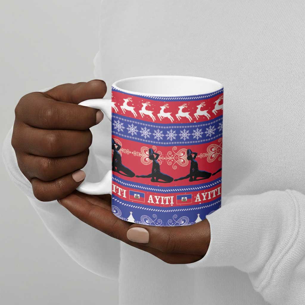 Haiti Christmas Ceramic Mug Jwaye Nwel Ayiti Neg Marron Veve Vodou
