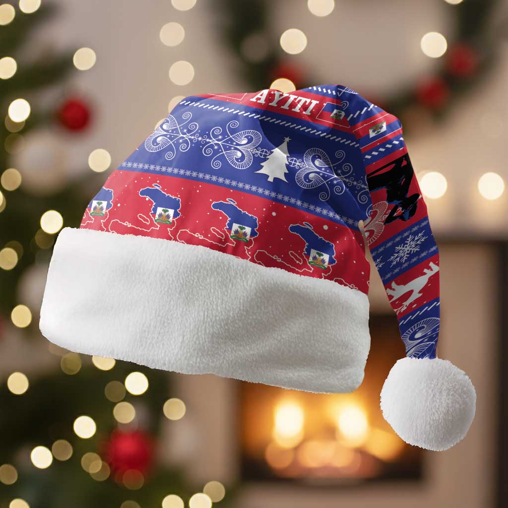 Afro Haiti Christmas Santa Hat Jwaye Nwel Ayiti Neg Marron Veve Vodou - African Pride
