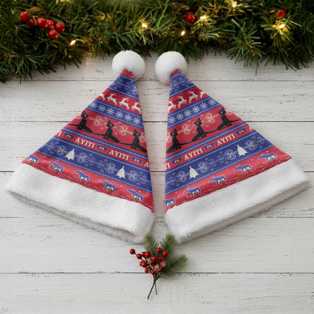 Afro Haiti Christmas Santa Hat Jwaye Nwel Ayiti Neg Marron Veve Vodou - African Pride