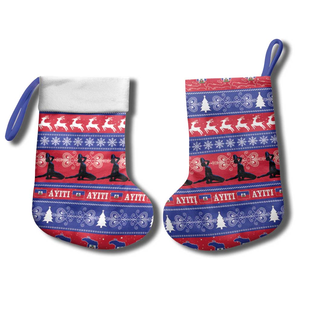 Afro Haiti Christmas Stocking Jwaye Nwel Ayiti Neg Marron Veve Vodou - African Pride