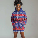 Afro Haiti Christmas Hoodie Dress Jwaye Nwel Ayiti Neg Marron Veve Vodou - African Pride
