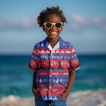 Afro Haiti Christmas Kid Hawaiian Shirt Jwaye Nwel Ayiti Neg Marron Veve Vodou LT14
