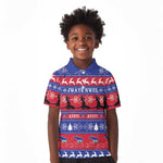 Afro Haiti Christmas Kid Polo Shirt Jwaye Nwel Ayiti Neg Marron Veve Vodou LT14