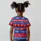 Afro Haiti Christmas Kid T shirt Jwaye Nwel Ayiti Neg Marron Veve Vodou LT14