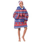 Afro Haiti Christmas Kid Wearable Blanket Hoodie Jwaye Nwel Ayiti Neg Marron Veve Vodou - African Pride