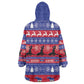 Afro Haiti Christmas Kid Wearable Blanket Hoodie Jwaye Nwel Ayiti Neg Marron Veve Vodou - African Pride