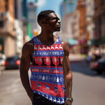 Afro Haiti Christmas Men Tank Top Jwaye Nwel Ayiti Neg Marron Veve Vodou - African Pride