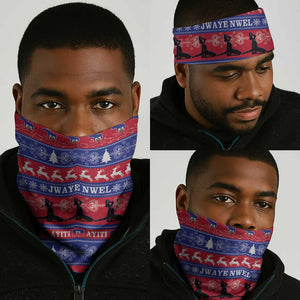 Afro Haiti Christmas Neck Gaiter Jwaye Nwel Ayiti Neg Marron Veve Vodou - African Pride