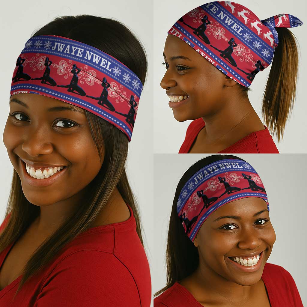 Afro Haiti Christmas Neck Gaiter Jwaye Nwel Ayiti Neg Marron Veve Vodou - African Pride