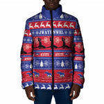 Haiti Christmas Padded Jacket Jwaye Nwel Ayiti Neg Marron Veve Vodou