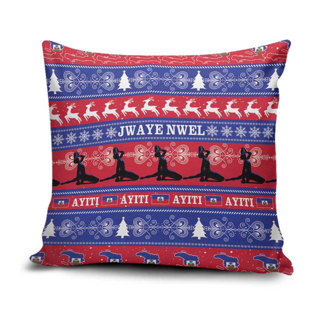 Haiti Christmas Pillow Cover Jwaye Nwel Ayiti Neg Marron Veve Vodou