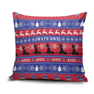 Haiti Christmas Pillow Cover Jwaye Nwel Ayiti Neg Marron Veve Vodou