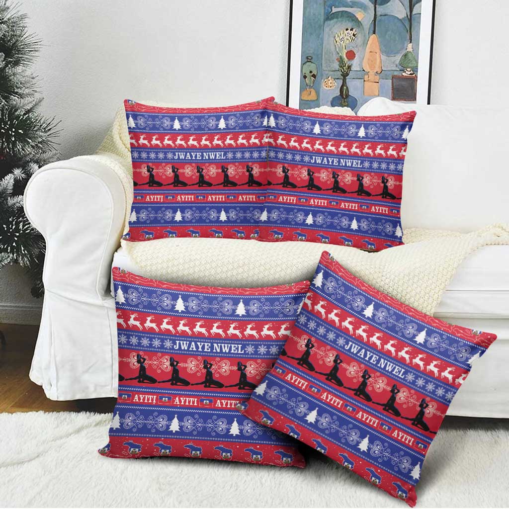 Haiti Christmas Pillow Cover Jwaye Nwel Ayiti Neg Marron Veve Vodou