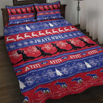 Afro Haiti Christmas Quilt Bed Set Jwaye Nwel Ayiti Neg Marron Veve Vodou - African Pride