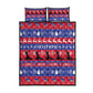 Afro Haiti Christmas Quilt Bed Set Jwaye Nwel Ayiti Neg Marron Veve Vodou - African Pride