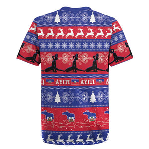 Afro Haiti Christmas Rugby Jersey Jwaye Nwel Ayiti Neg Marron Veve Vodou LT14