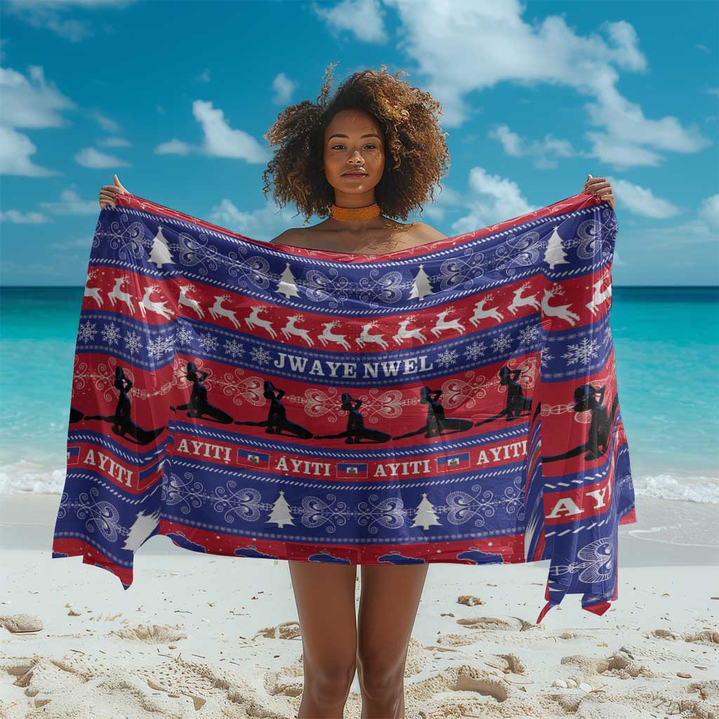 Afro Haiti Christmas Sarong Jwaye Nwel Ayiti Neg Marron Veve Vodou - African Pride