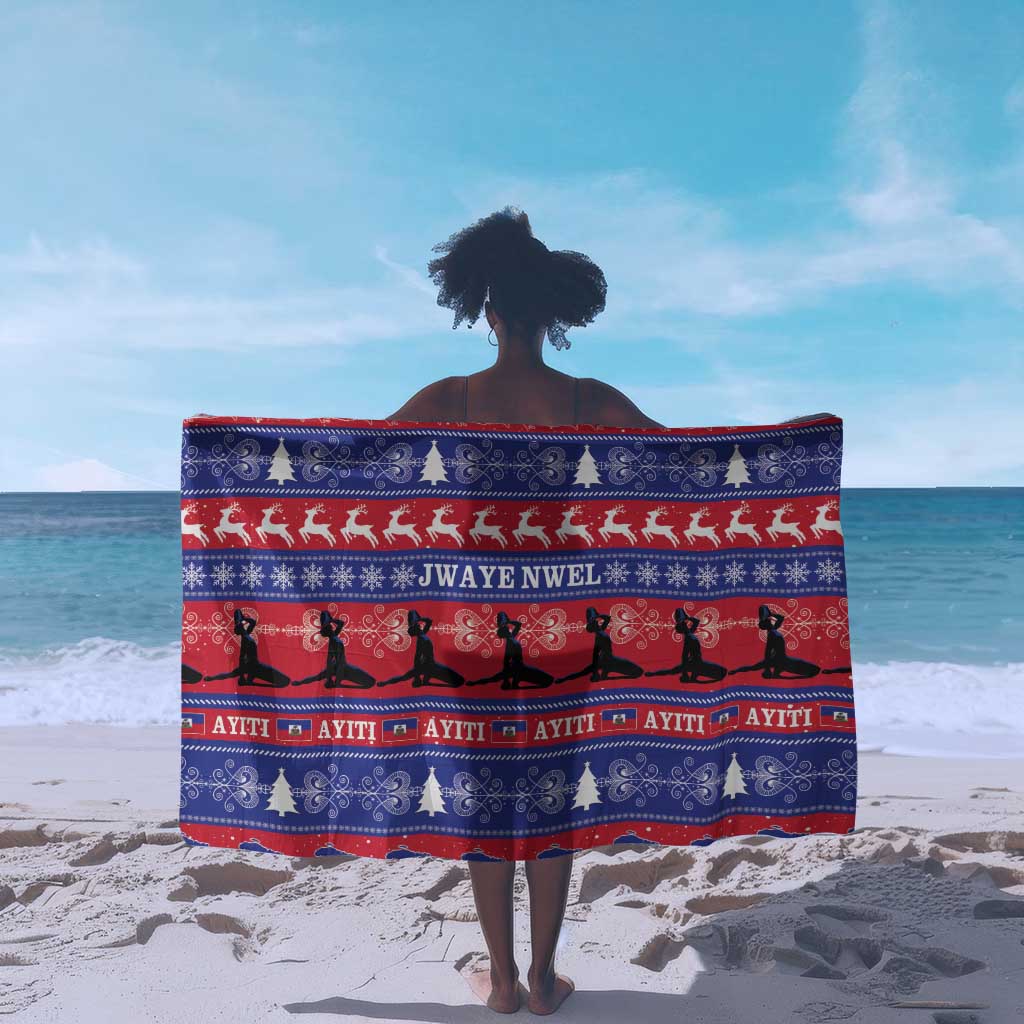 Afro Haiti Christmas Sarong Jwaye Nwel Ayiti Neg Marron Veve Vodou - African Pride
