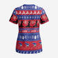 Afro Haiti Christmas Scrub Top Jwaye Nwel Ayiti Neg Marron Veve Vodou - African Pride