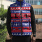 Haiti Christmas Sleeveless Puffer Jacket Jwaye Nwel Ayiti Neg Marron Veve Vodou