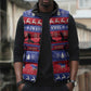 Haiti Christmas Sleeveless Puffer Jacket Jwaye Nwel Ayiti Neg Marron Veve Vodou