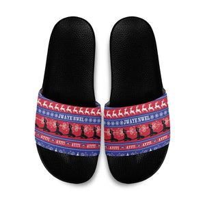 Haiti Christmas Slide Sandals Jwaye Nwel Ayiti Neg Marron Veve Vodou