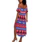 Afro Haiti Christmas Summer Maxi Dress Jwaye Nwel Ayiti Neg Marron Veve Vodou LT14