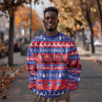 Afro Haiti Christmas Sweatshirt Jwaye Nwel Ayiti Neg Marron Veve Vodou - African Pride