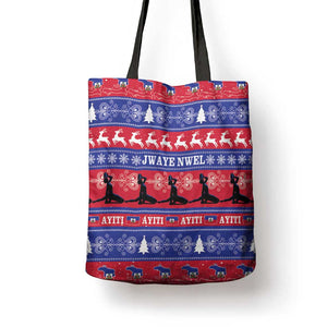Haiti Christmas Tote Bag Jwaye Nwel Ayiti Neg Marron Veve Vodou