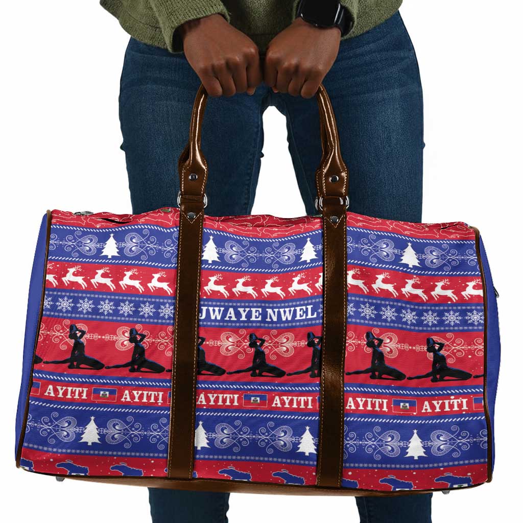 Haiti Christmas Travel Bag Jwaye Nwel Ayiti Neg Marron Veve Vodou