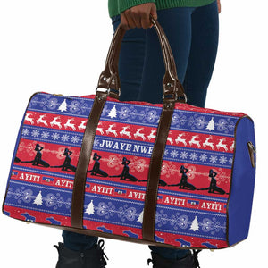Haiti Christmas Travel Bag Jwaye Nwel Ayiti Neg Marron Veve Vodou
