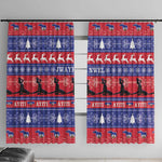 Afro Haiti Christmas Window Curtain Jwaye Nwel Ayiti Neg Marron Veve Vodou - African Pride