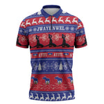Haiti Christmas Zipper Polo Shirt Jwaye Nwel Ayiti Neg Marron Veve Vodou