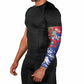 Haiti Independence Day Arm Sleeves 1804 Proud Ayiti Map Hispaniolan Trogon