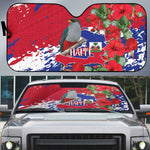 Haiti Independence Day Auto Sun Shade 1804 Proud Ayiti Map Hispaniolan Trogon
