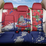Afro Haiti Independence Day Back Car Seat Cover 1804 Proud Ayiti Map Hispaniolan Trogon - African Pride