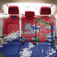 Afro Haiti Independence Day Back Car Seat Cover 1804 Proud Ayiti Map Hispaniolan Trogon - African Pride