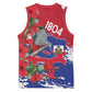 Afro Haiti Independence Day Basketball Jersey 1804 Proud Ayiti Map Hispaniolan Trogon - African Pride