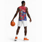 Afro Haiti Independence Day Basketball Jersey 1804 Proud Ayiti Map Hispaniolan Trogon - African Pride