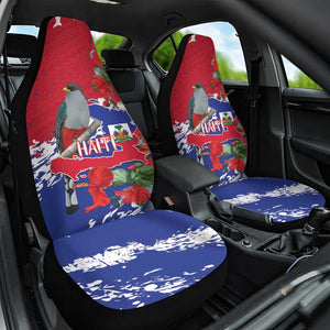 Afro Haiti Independence Day Car Seat Cover 1804 Proud Ayiti Map Hispaniolan Trogon - African Pride