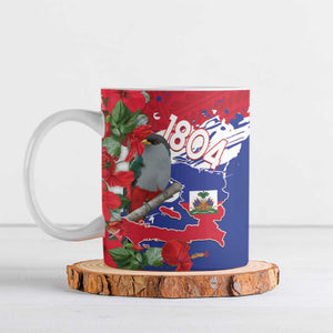 Haiti Independence Day Ceramic Mug 1804 Proud Ayiti Map Hispaniolan Trogon