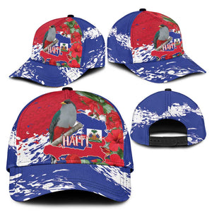 Afro Haiti Independence Day Classic Cap 1804 Proud Ayiti Map Hispaniolan Trogon - African Pride