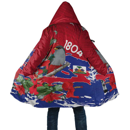 Haiti Independence Day Cloak 1804 Proud Ayiti Map Hispaniolan Trogon